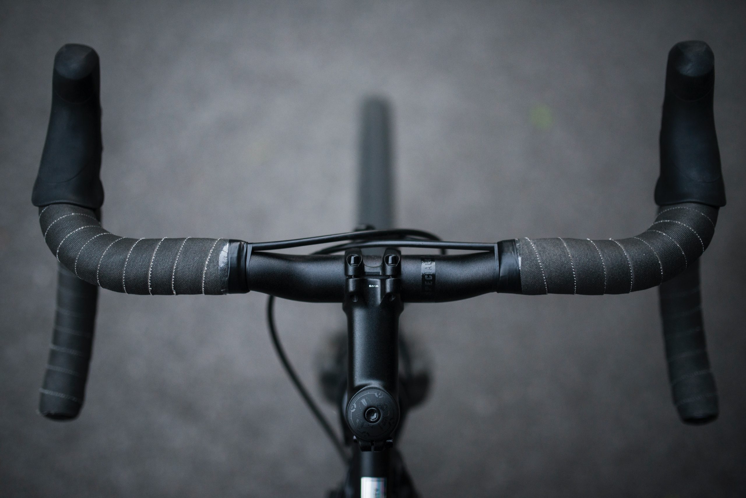 photo is of bicycle handle bars.
